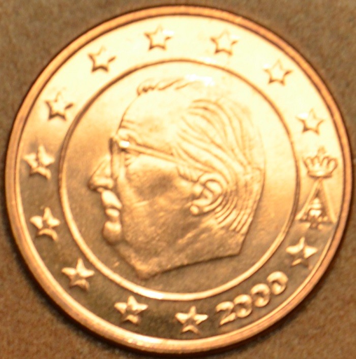 1 cent Belgicko 2000 (UNC)