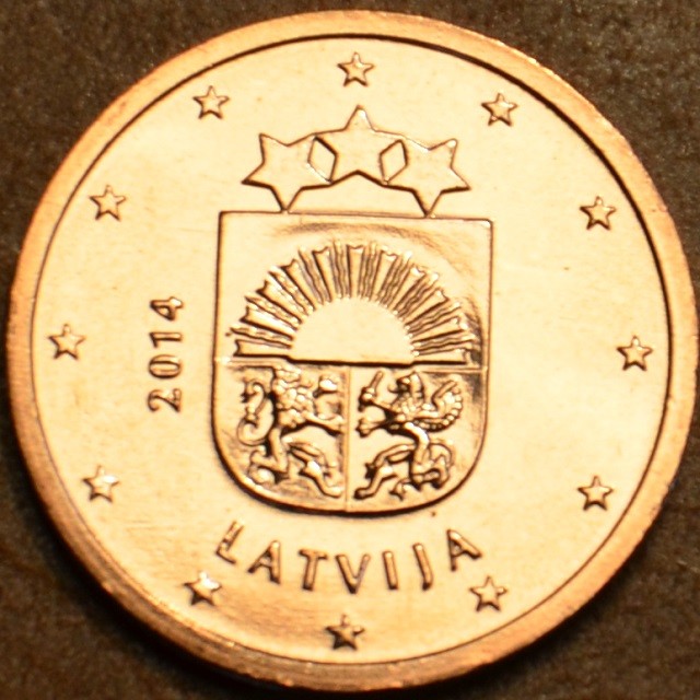 1 cent Lotyšsko 2014 (UNC)