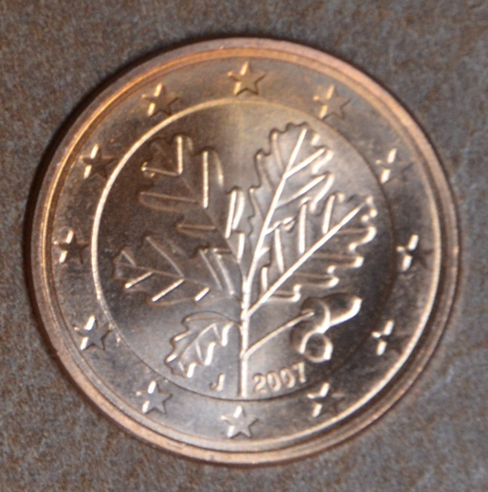 1 cent Nemecko 2007 "J" (UNC)