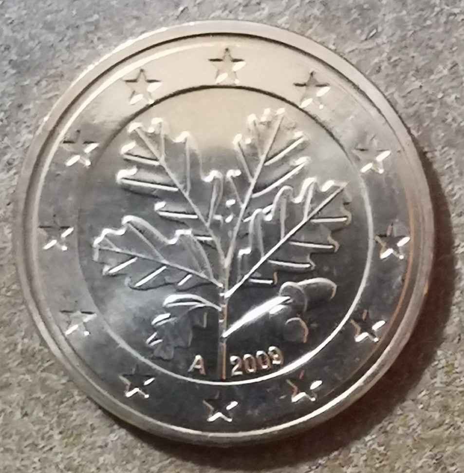 1 cent Nemecko 2009 "A" (UNC)