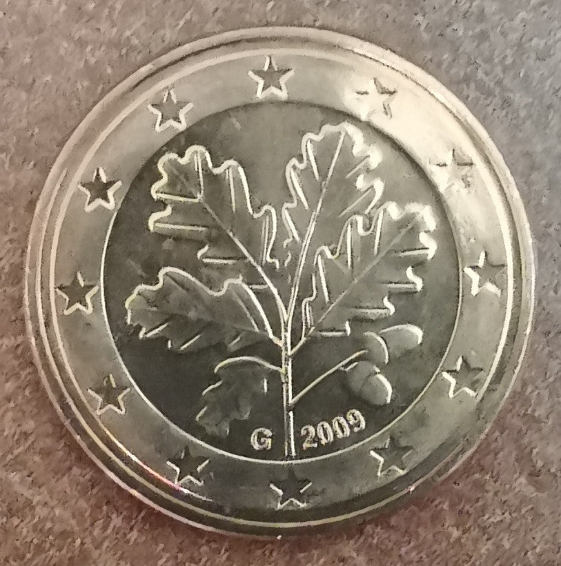 1 cent Nemecko 2009 "G" (UNC)