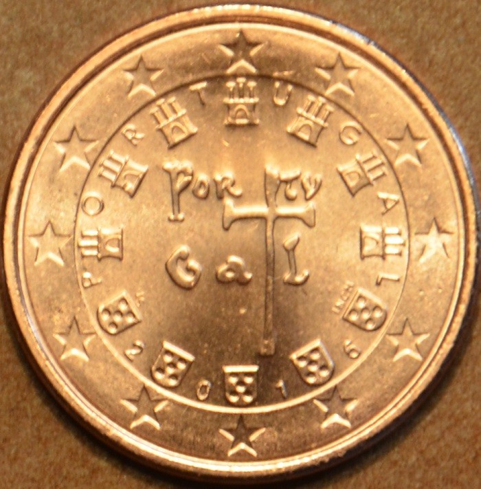 1 cent Portugalsko 2016 (UNC)