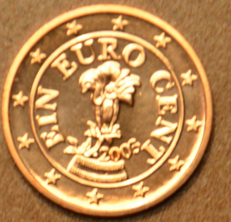 1 cent Rakúsko 2003 (UNC)