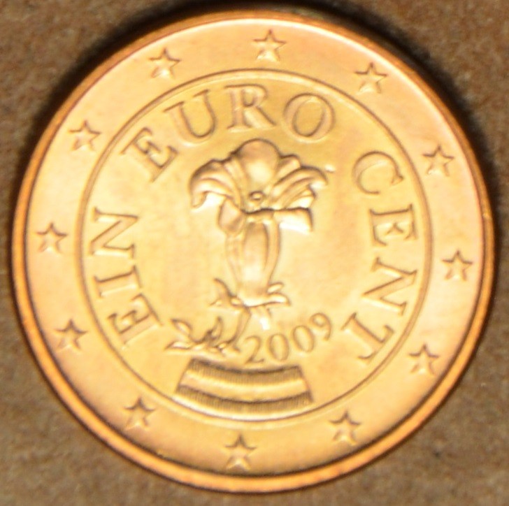 1 cent Rakúsko 2009 (UNC)