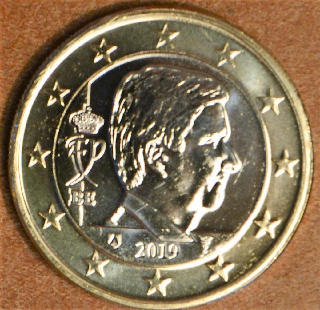 1 Euro Belgicko 2019 - Kráľ Filip (UNC)