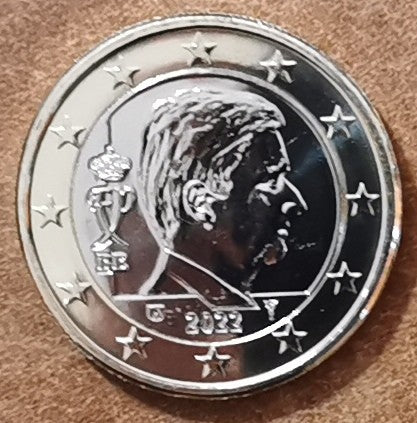 1 Euro Belgicko 2022 - Kráľ Filip (UNC)