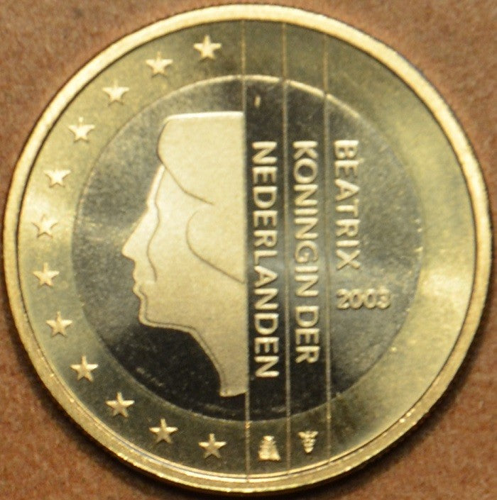 1 Euro Holandsko 2003 - Kráľovná Beatrix (UNC)