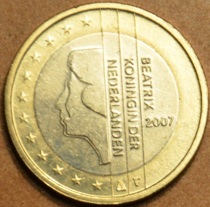1 Euro Holandsko 2007 - Kráľovná Beatrix (UNC)