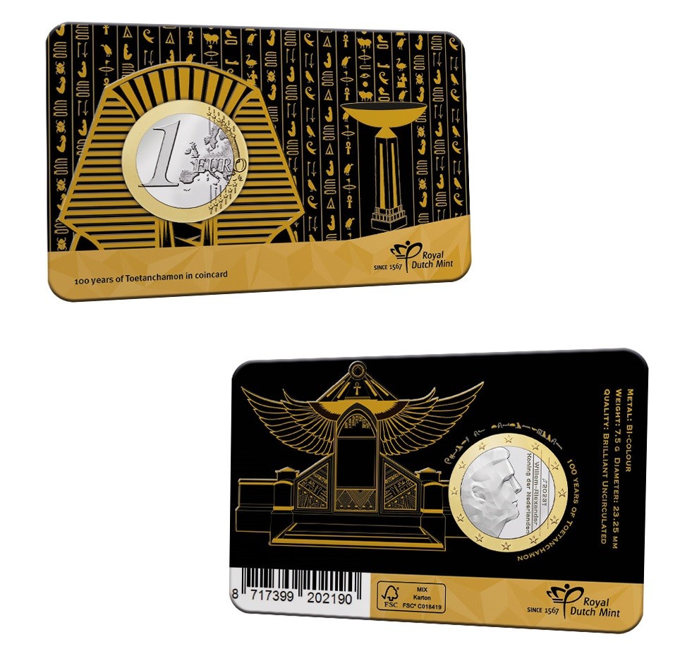 1 Euro Holandsko 2023 - Tutanchamón (UNC)
