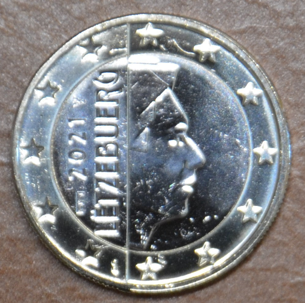 1 Euro Luxembursko 2021 so značkou "most" (UNC)