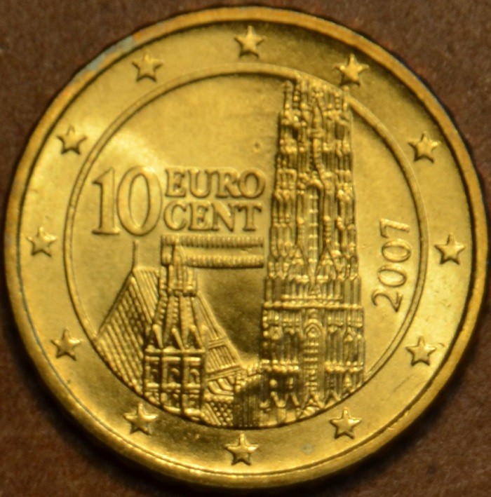 10 cent Rakúsko 2007 (UNC)