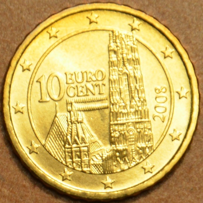 10 cent Rakúsko 2008 (UNC)