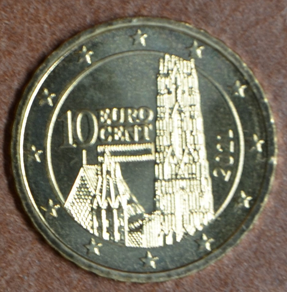 10 cent Rakúsko 2021 (UNC)