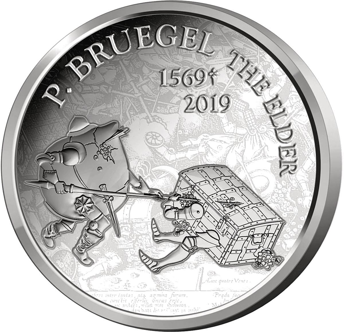10 Euro Belgicko 2019 - Pieter Bruegel (Proof)