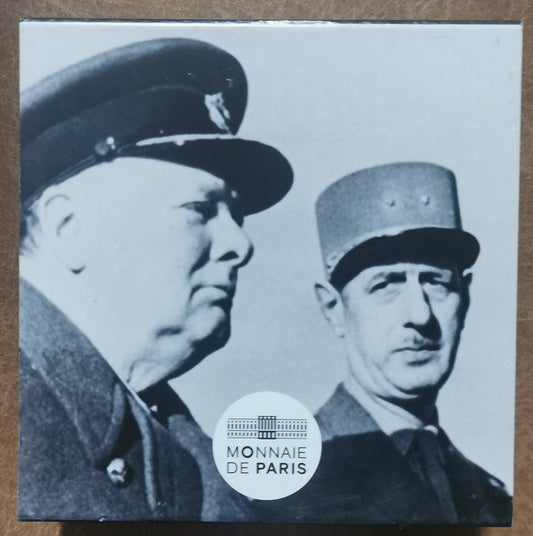 10 Euro Francúzsko 2021 - Charles de Gaulle a Winston Churchill (Proof)