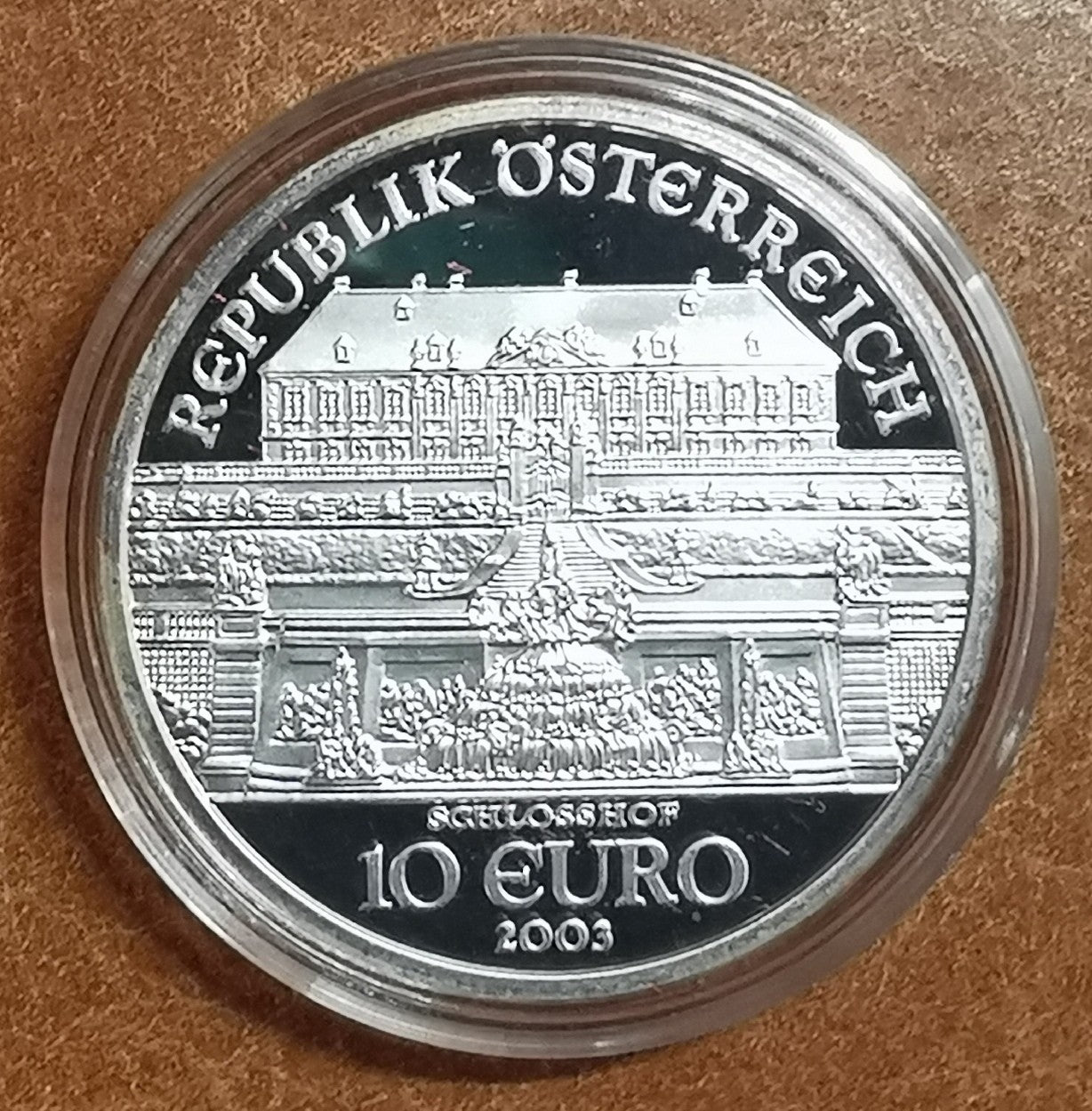 10 Euro Rakúsko 2003 SchlossHof (Proof)