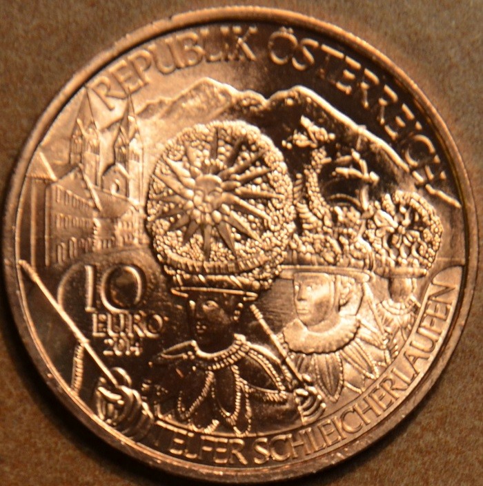 10 Euro Rakúsko 2014 Tirolsko (UNC)