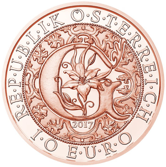 10 Euro Rakúsko 2017 - Strážny anjel Gabriel (UNC)