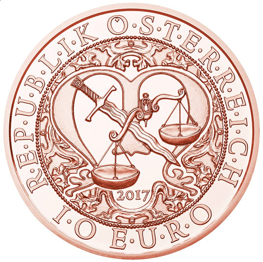 10 Euro Rakúsko 2017 - Strážny anjel Michal (UNC)