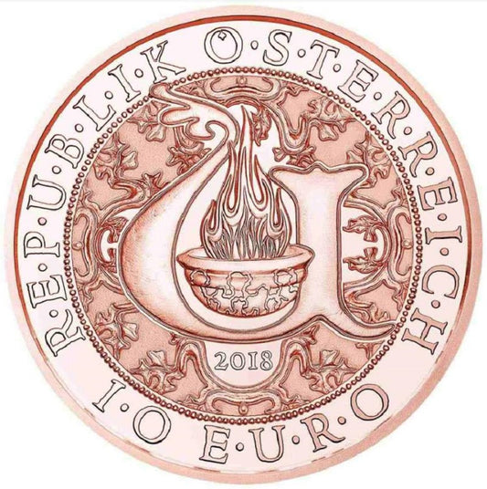 10 Euro Rakúsko 2018 - Uriel anjel svetla (UNC)