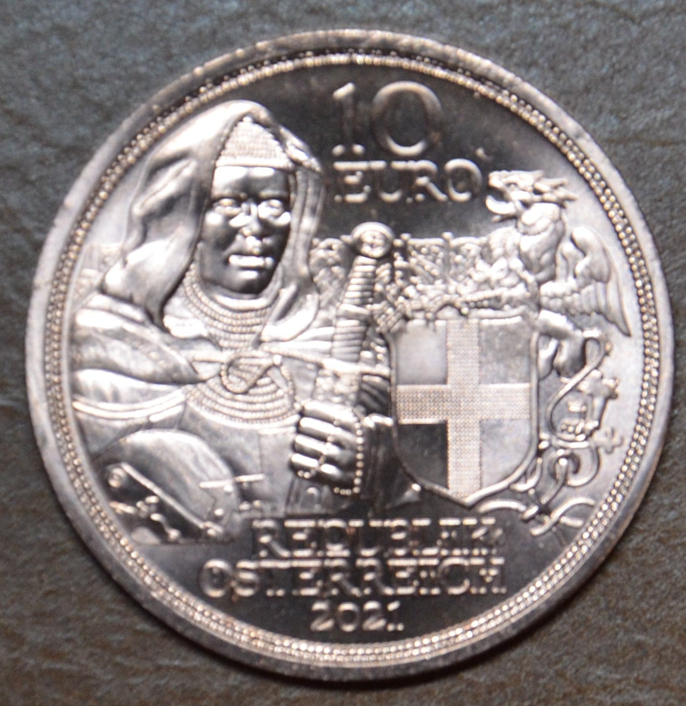10 Euro Rakúsko 2021 - Príbehy rytierov V. (UNC)