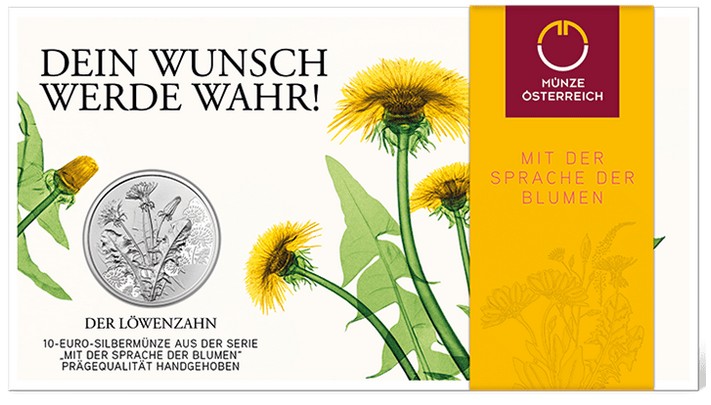 10 Euro Rakúsko 2022 - Púpavka (BU)