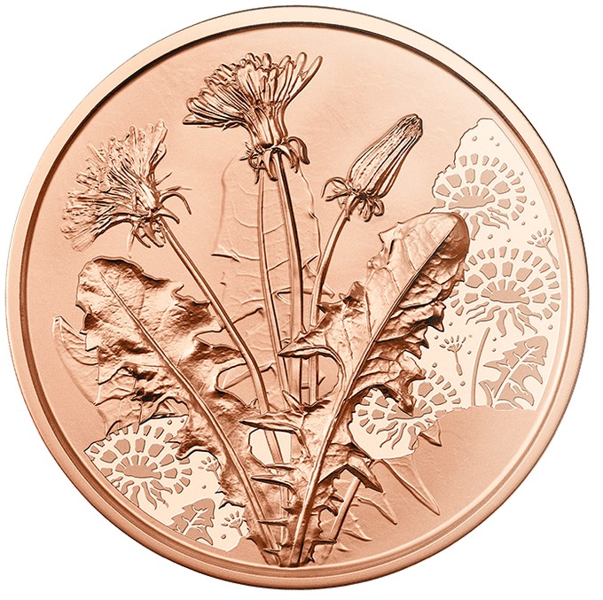 10 Euro Rakúsko 2022 - Púpavka (UNC)