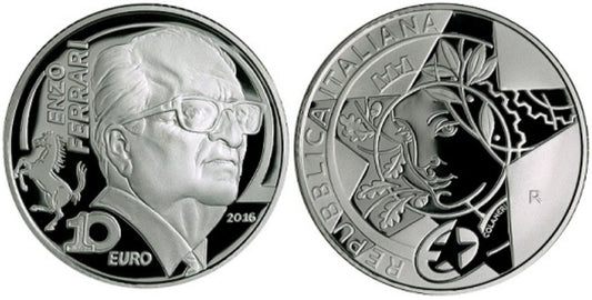 10 Euro Taliansko 2016 - Enzo Ferrari (Proof)
