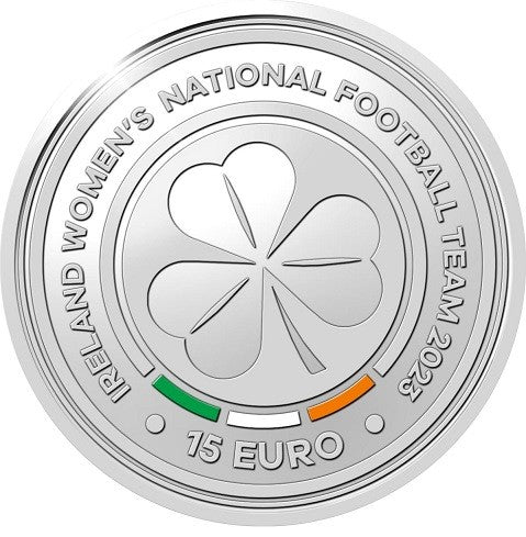 15 Euro Írsko 2023 - Ženský futbalový tím (Proof)