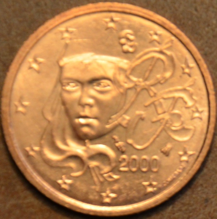 2 cent Francúzsko 2000 (UNC)