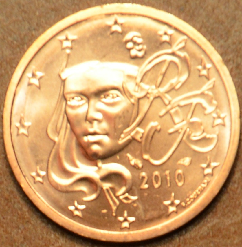 2 cent Francúzsko 2010 (UNC)