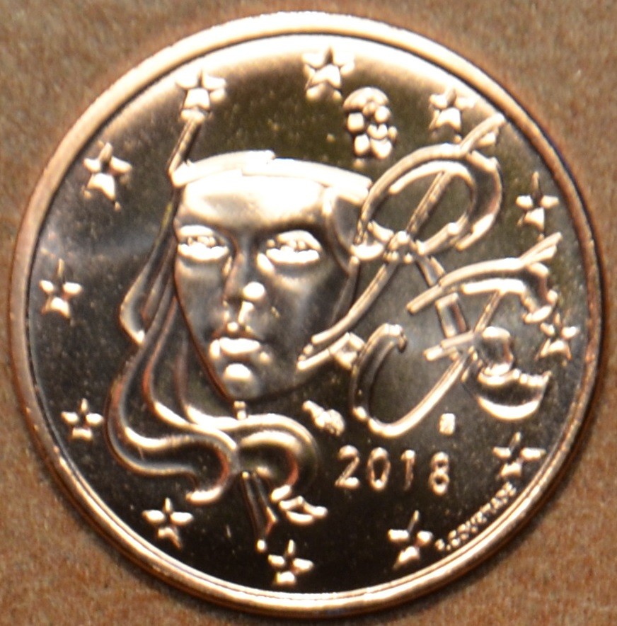 2 cent Francúzsko 2018 (UNC)
