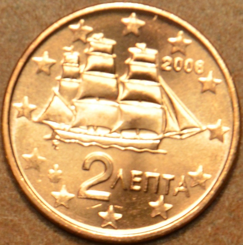 2 cent Grécko 2006 (UNC)