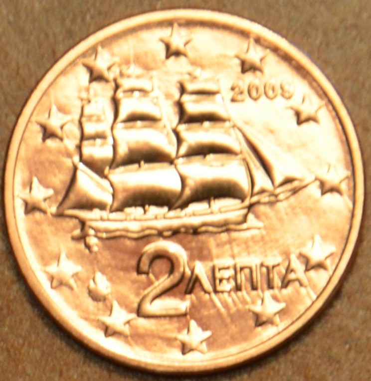 2 cent Grécko 2009 (UNC)
