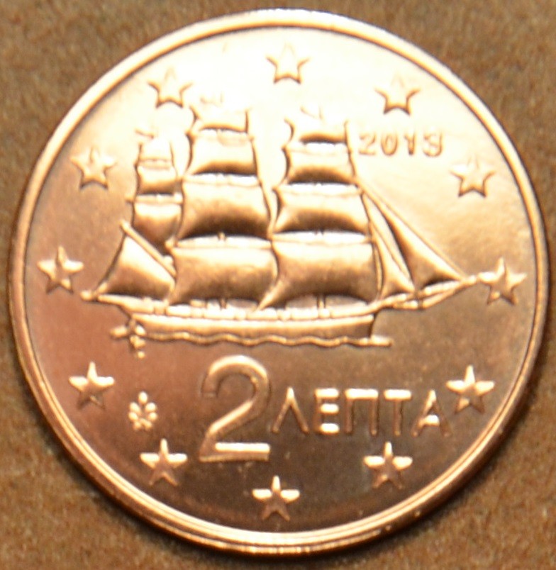 2 cent Grécko 2013 (UNC)
