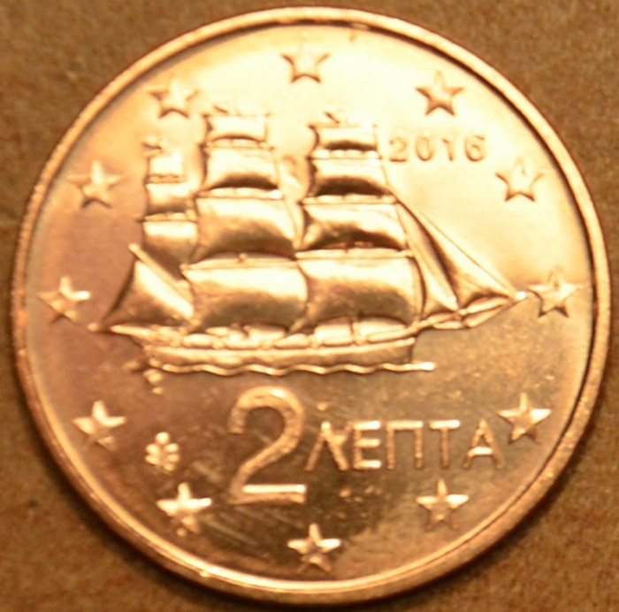 2 cent Grécko 2016 (UNC)