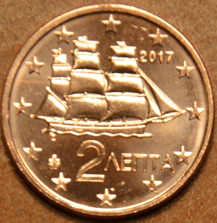 2 cent Grécko 2017 (UNC)