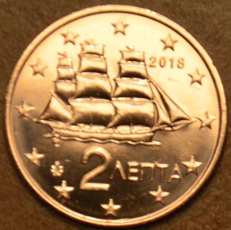 2 cent Grécko 2018 (UNC)