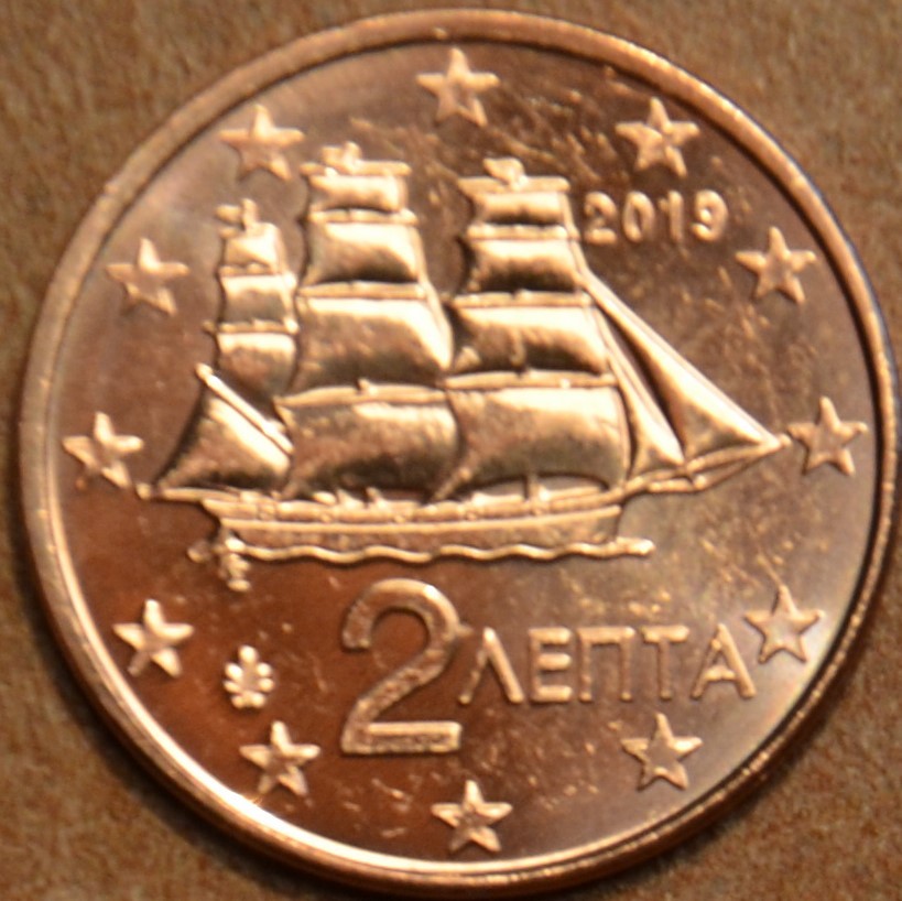 2 cent Grécko 2019 (UNC)