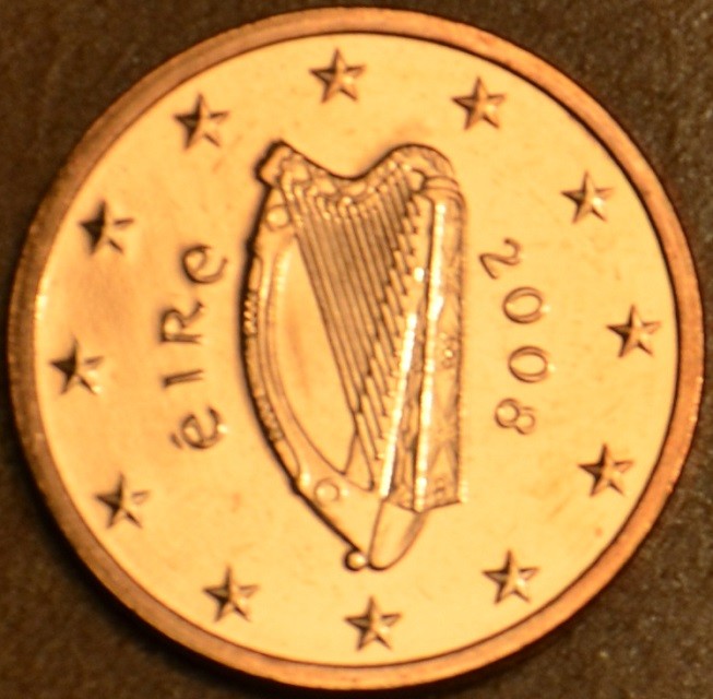 2 cent Írsko 2008 (UNC)