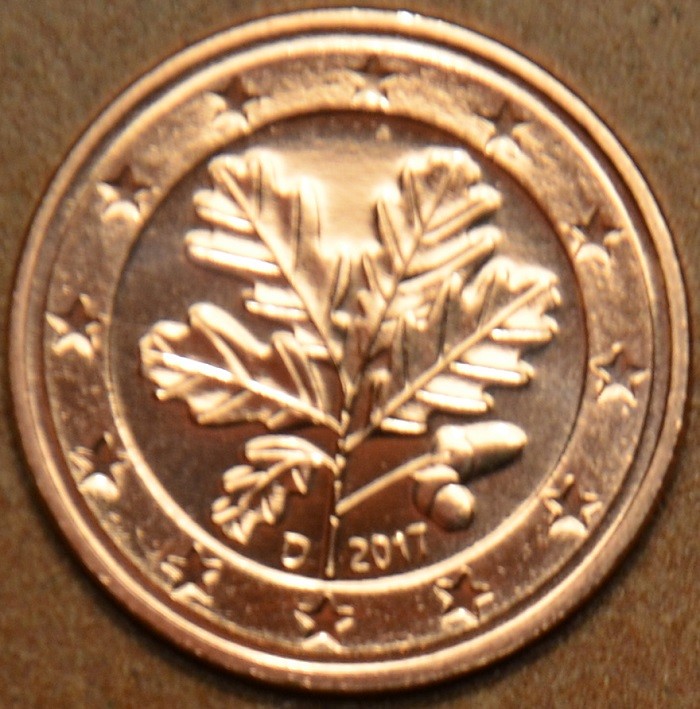 2 cent Nemecko "D" 2017 (UNC)