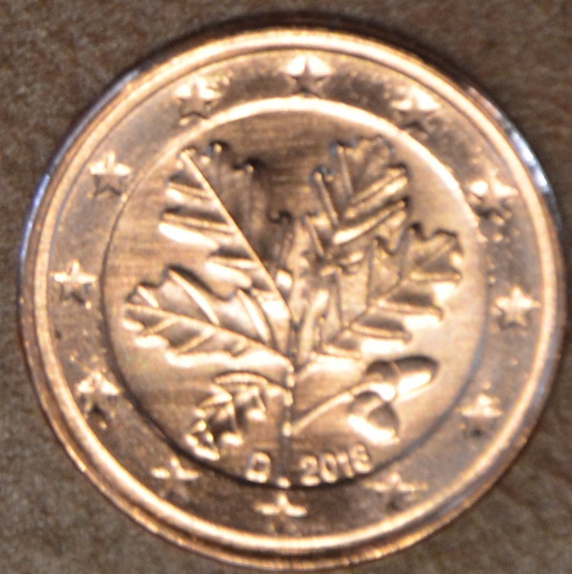 2 cent Nemecko "D" 2018 (UNC)