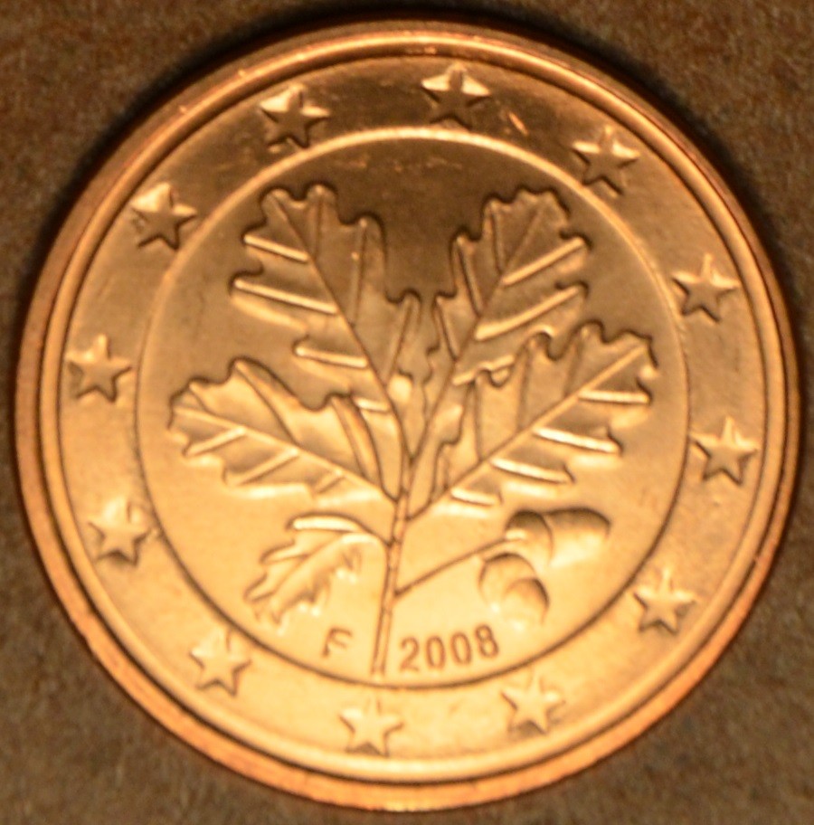 2 cent Nemecko "F" 2008 (UNC)