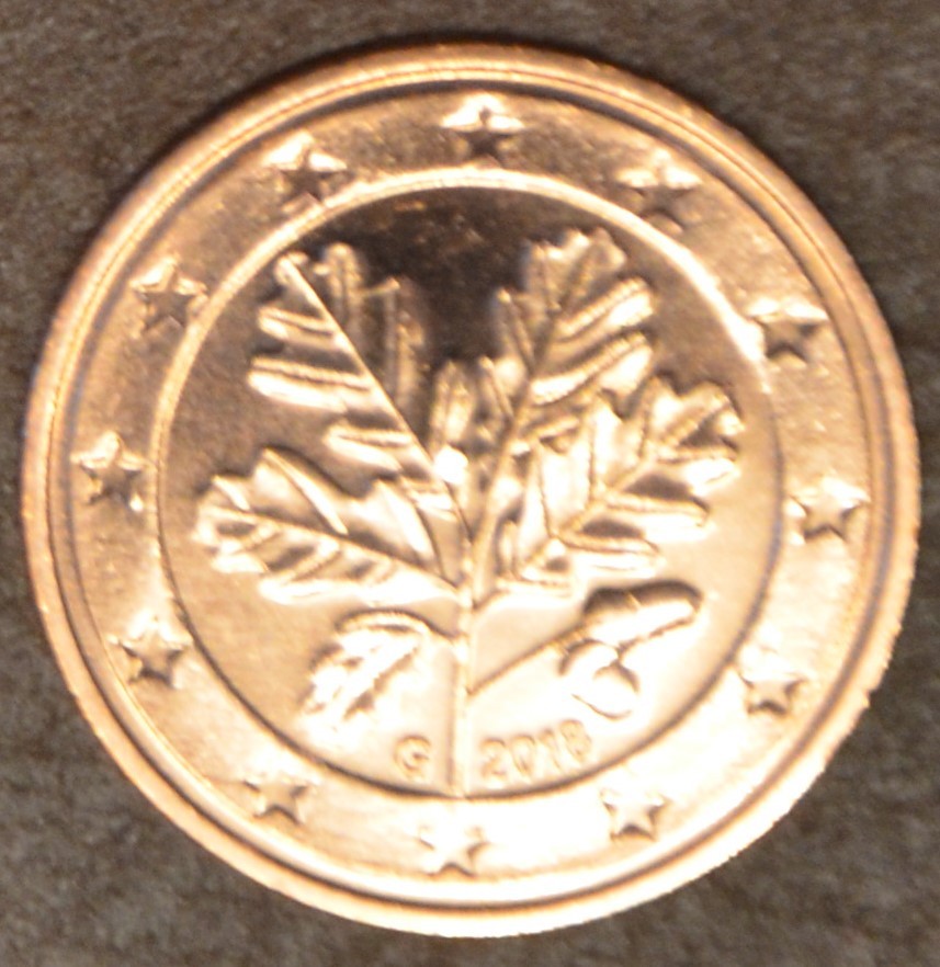 2 cent Nemecko "G" 2018 (UNC)