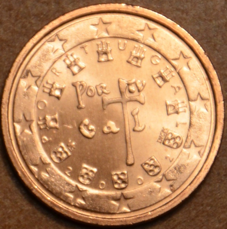 2 cent Portugalsko 2002 (UNC)
