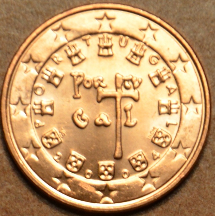 2 cent Portugalsko 2004 (UNC)