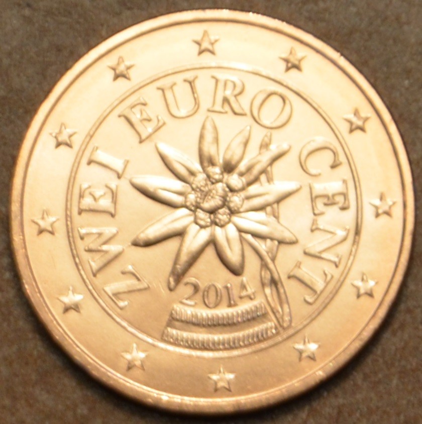 2 cent Rakúsko 2014 (UNC)