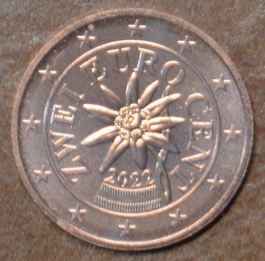 2 cent Rakúsko 2022 (UNC)