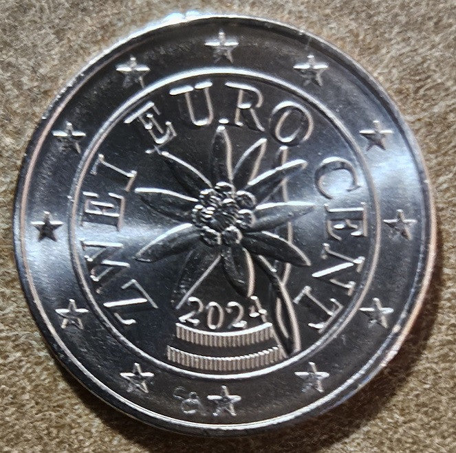 2 cent Rakúsko 2024 (UNC)