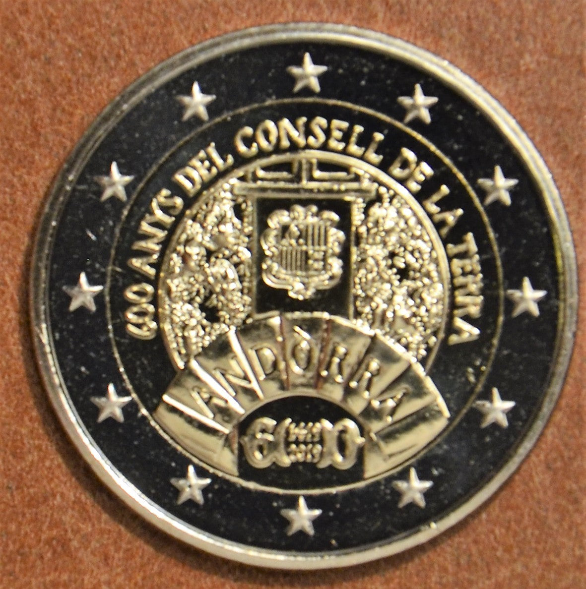 2 Euro Andorra 2019 - 600 rokov Andorrského parlamentu (UNC)
